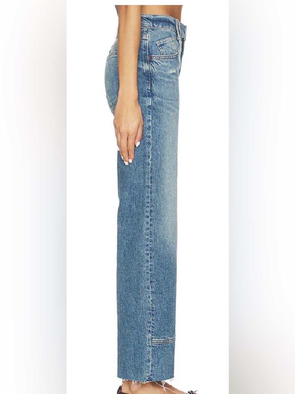FREE PEOPLE x We The Free Risk Taker Mid-Rise Straight Leg Jeans size 31 - Picture 5 of 12